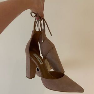 Steve Madden blush heels with ties